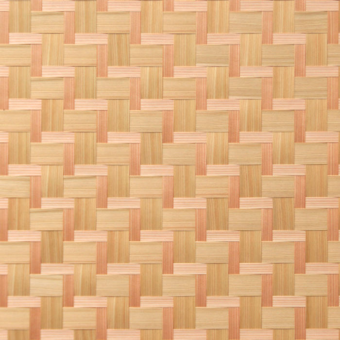 杉柾親子石畳網代の部分