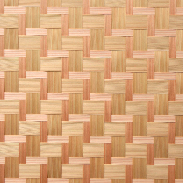 杉柾親子石畳網代の部分