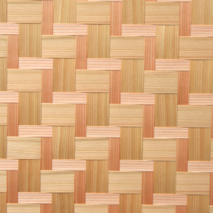 杉柾親子石畳網代の部分