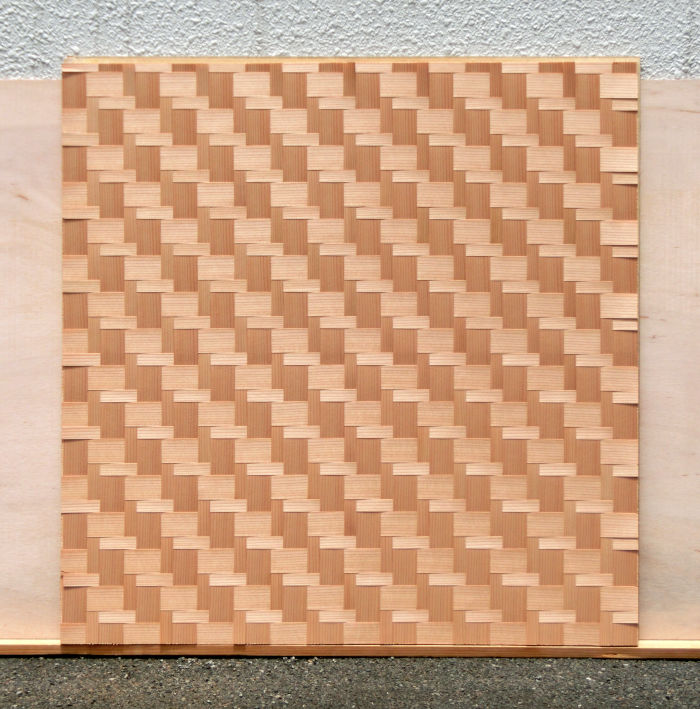 杉柾親子石畳網代の全体