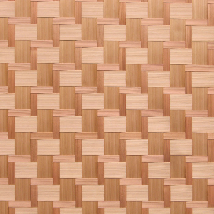 杉柾親子石畳網代約590×590mm