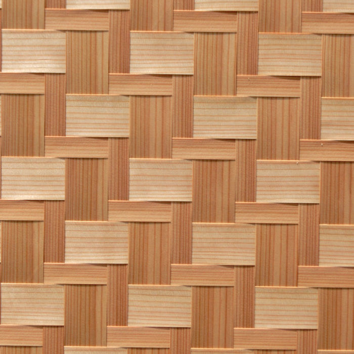 杉柾親子石畳網代の部分