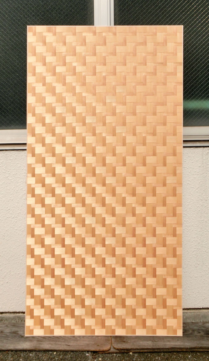 杉柾親子石畳網代の全体