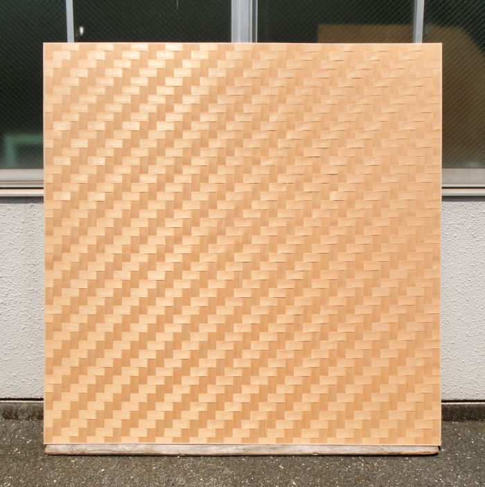 杉柾親子石畳網代の全体