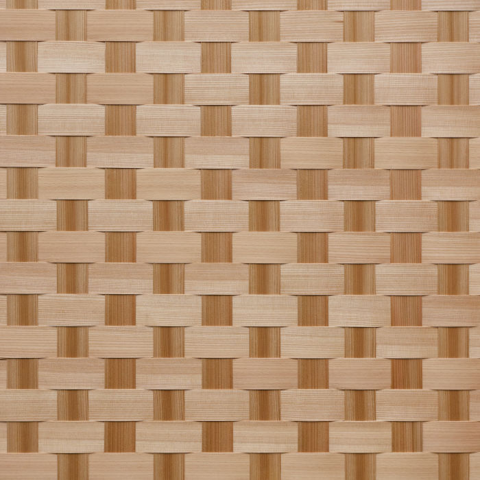 杉柾市松網代6尺×6尺の全体画像2