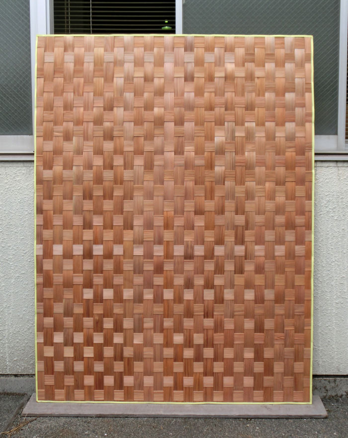 黒部へぎ板市松網代