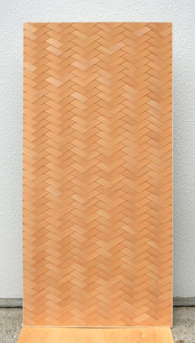 椹矢羽根網代3尺×6尺の全体画像1