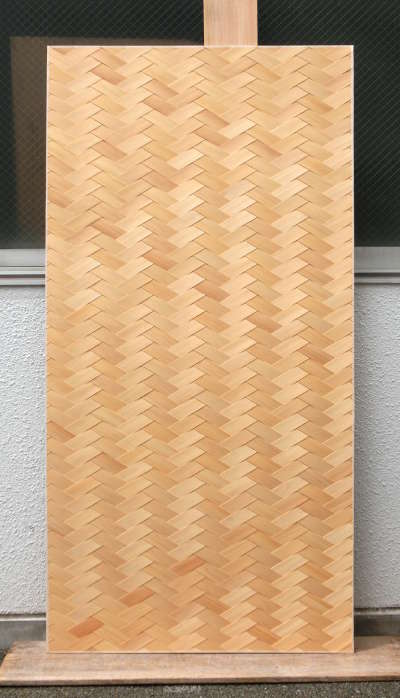桧矢羽根網代3尺×6尺の全体画像
