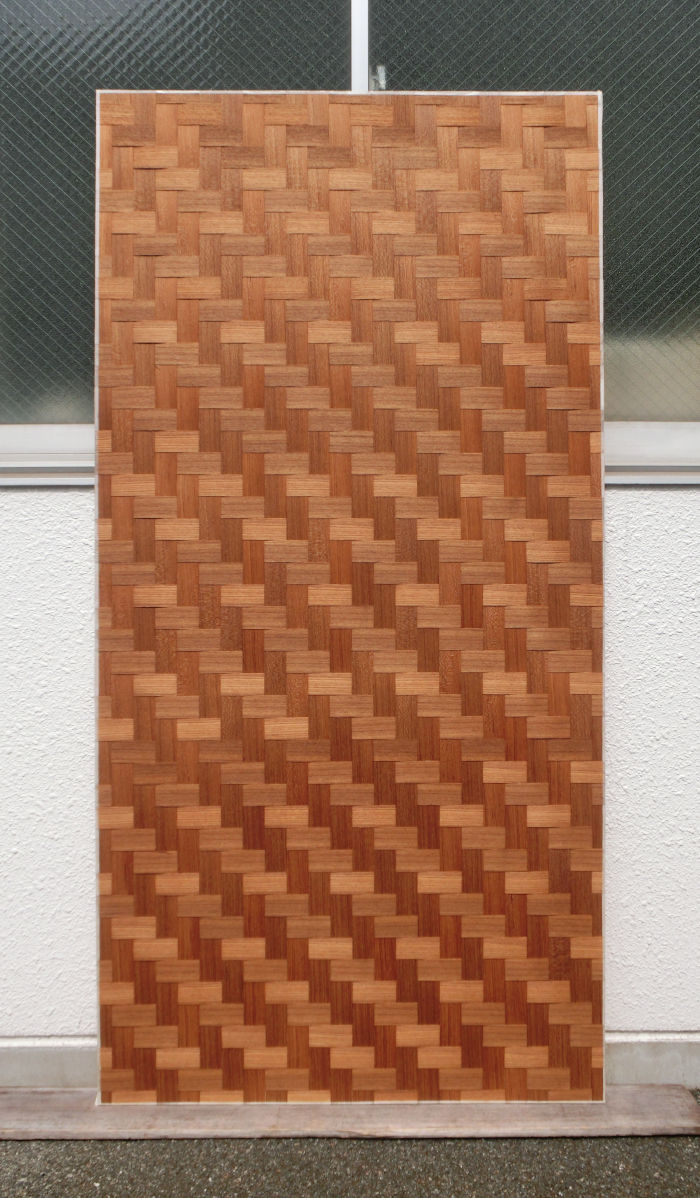 チーク石畳網代代3尺×6尺の全体画像