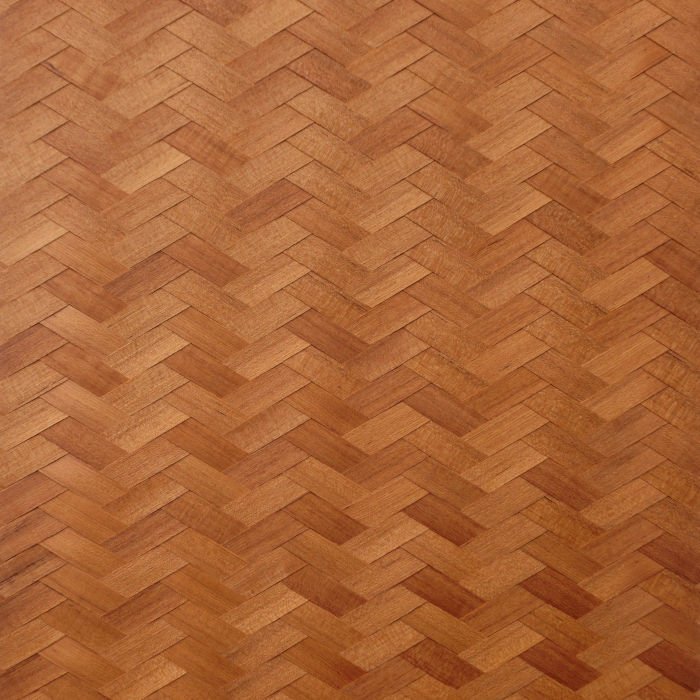 チーク矢羽根網代寸法幅3尺高さ6尺の部分