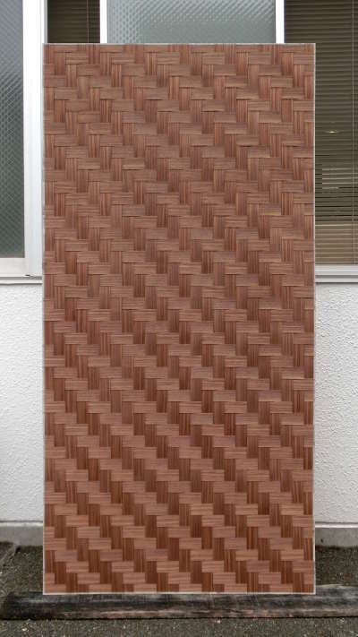 ウォルナット石畳網代3尺×6尺
